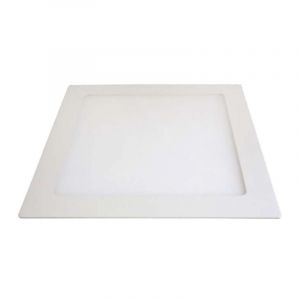 Ecolux - Downlight carré extrafin 12W - Tour Blanc - Blanc Chaud 3000K