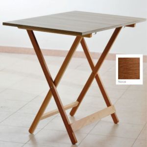 Table pliante Formica noyer 60x90 cm
