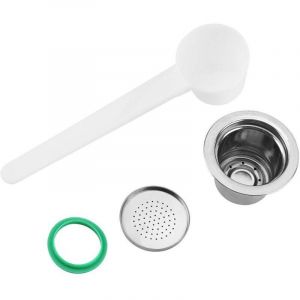 Jeffergarden Capsule de caf&eacute; r&eacute;utilisable rechargeable en acier inoxydable compatible avec la machine &agrave; caf&eacute; nespresso