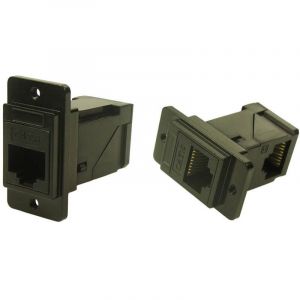 Cliff Fiche m&acirc;le de travers&eacute;e en m&eacute;tal &agrave; angle droit CP30752MB3 Adaptateur/prolongateur encastrable noir 1 pc(s) C911532