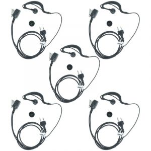 vhbw 5 x Oreillette compatible avec Alan Midland M99, Ocean radio talkie-walkie