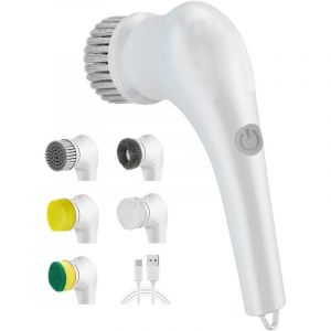 Brosse Nettoyage Electrique,Brosse électrique Nettoyage,IPX7 Imperméable,Brosse Menage Electrique,Brosse Electrique Nettoyage Rotative pour Brosse à
