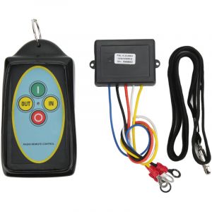 Kit de T&eacute;l&eacute;commande de Treuil Universel sans Fil, Kit de T&eacute;l&eacute;commande de Treuil sans Fil 12V 24V 75ft Longue Port&eacute;e 434MHZ pour Treuils de