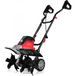 Costway - Motobineuse Électrique 1500W/Profondeur de Travail 22CM Largeur de 43CM avec Poignée Pliable et Roues Réglables 6 Lames pour Jardinage et