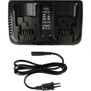 Vhbw - Chargeur double compatible avec Dewalt DCD785L2, DCD790, DCD790D2, DCD795, DCD980L2, DCD980M2, DCD985 batteries Li-ion d'outils