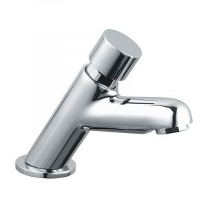 Idral - Robinet de lavabo temporis&eacute; de la s&eacute;rie modern avec commande &agrave; bouton-poussoir