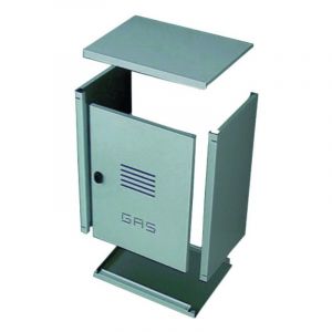 Ferrari Srl - Coffret de compteur de gaz en t&ocirc;le galvanis&eacute;e h60 l45 p24