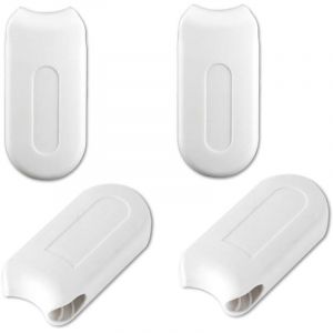 Poids Cordon Rideau 4 Pi&egrave;ces Poids de cha&icirc;ne pour Stores &agrave; Enrouleur Accessoires de Store en Plastique Cordon Poids Rechange Blanc Poign&eacute;es de Stores