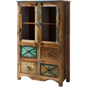 Buffet en bois de récupération multicolore nature of spirit 140