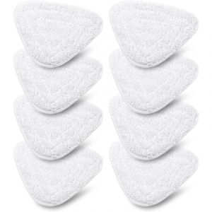 Lot de 8 Housses de Rechange pour Nettoyeur &agrave; vapeur Vileda Steam & Vileda Steam Plus, Accessoire Balai Vapeur Microfibre compatible avec Vileda