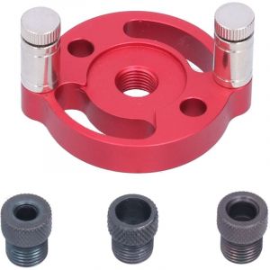 Gabarit de per&ccedil;age vertical pour tourillons, kit de guide de per&ccedil;age autocentrant rond en alliage d'aluminium pour le travail du bois