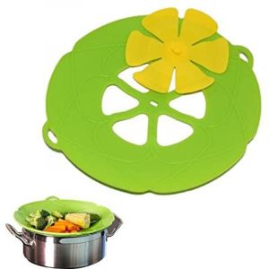 Lulizzie Housse Anti-débordement en Silicone, Couvercle Anti-débordement, Cuisine à Haute température pour Couvercle Casserole pour la Cuisson