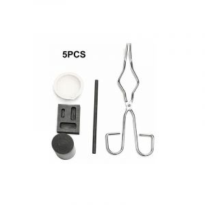 Ulisem - 5Pcs Resistant a La Chaleur Coulee De Lingotiere Outil Smelting Or Argent Fournaise Kit Scrap Bijoux Raffinage De Fusion Metal Or Forge Set