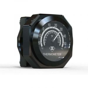 Jauge de thermom&egrave;tre de guidon de moto, jauge de temp&eacute;rature en alliage lumineux &eacute;tanche pour Ya-ma-ha, Kawa-saki, Su-zuki, pointeur fluorescent