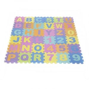 SNQ - Tapis Puzzle Doux Mousse Jeu Bébé Enfant Éducatif Jouet 26 Lettres 10 Chiffres