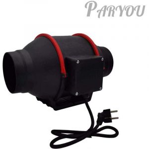 96mm Aérateur Extracteur d'air de Conduit Ventilateur Axial de Gaine 310m³/h pour Salle de Bain, Cave, Bureau ，extracteur d'air (96mm)