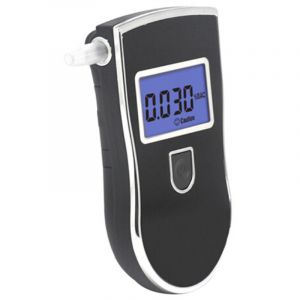 Alcootest Ethylotest Electronique, Professionnel Portable Testeur d'alcool ave Ecran LED d'Affichage Numérique et 5 Embouchures, Capteur à