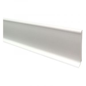 Madeinnature - Plinthe souple adhésive en pvc, Colle sèche haute qualité, différents Coloris, Blanc, Gris, Dimensions au choix Blanc - 8 ml.