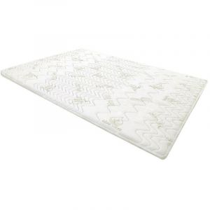 Vente-unique - Surmatelas 180 x 200 cm m&eacute;moire de forme coutil aloe vera &eacute;p.5cm - antasse de naturea