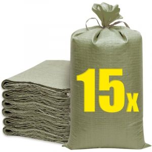 15 Pcs Sac a Gravats Chantie,Sac Jardinage Dechets 60x102cm,Sac Gravat,Sac Gravats Chantier,Sacs Gravats,Sac de Jardin pour Protection et Stockage