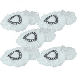 Vhbw - 10x Serpill&egrave;res compatible avec Vileda Easy Wring & Clean, Turbo Easy Wring balai nettoyant - microfibre, noir / blanc