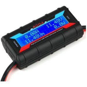 200A Analyseur de Puissance Haute Pr&eacute;Cision Wattm&egrave;Tre Consommation Batterie Moniteur Performance avec R&eacute;Tro&eacute;Clairage LCD pour RC