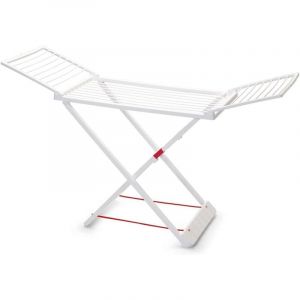 S&eacute;choir &Eacute;tendoir &agrave; Linge Pliable avec Ailes Blanc, Surface de Pose de 20 m, fabriqu&eacute; en r&eacute;sine r&eacute;sistante, avec Verrouillage de s&eacute;curit&eacute;, r&eacute;sistant