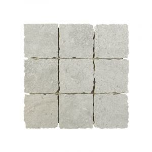 Carrelage gr&egrave;s c&eacute;rame effet pierre CAREA Mosa&iuml;que 10x10 cm Gris - Naturel - bo&icirc;te de 0.45 m2 - Mosa&iuml;que 10x10 cm Gris - bo&icirc;te de 0.45 m2 - Mosa&iuml;que 1