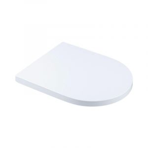 Saniclass Universo Abattant WC - fermeture douce - déclipsage rapide - duroplast - 46x36cm - 35mm - blanc mat