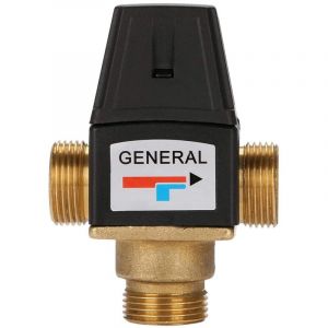 FITAGS Vanne Laiton, Economiseurs d'eau, Vanne vanne mitigeur thermostatique, 3 Voies DN20 Filetage M&acirc;le Mitigeur Thermostatique En Laiton Pour
