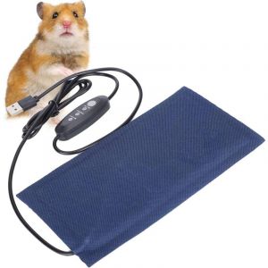 Couverture de Coussin Chauffant USB pour Animaux de Compagnie Int&eacute;rieur sous Le R&eacute;servoir Tapis Chauffant de Terrarium Reptiles Tapis Chauffant pour