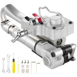 Mophorn - outil de cerclage pneumatique, courroie pet 3/4'-1', tension 4000N, machine de cerclage portative, kit de cerclage d'emballage portable,