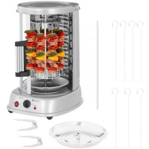 Royal Catering - Rôtissoire Verticale Grill Machine à Kebab Multifonction Accessoires Doner 1500w