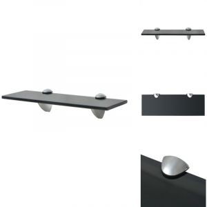 Vidaxl - tag&egrave;re murale en verre 30 x 10 cm 8 mm - Etagere Murale - &Eacute;tag&egrave;re Design - &Eacute;tag&egrave;re Verre - &Eacute;tag&egrave;re Noir - D&eacute;coration Murale