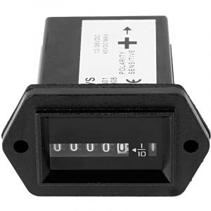 Compteur Horaire M&eacute;canique, DC12-36V Compteur Horaire Moteur Professionnel Minuterie Compteur Horaire Compteur Horaire pour Camions Bateau Voiture