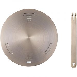 Plaque convertisseur de plaque &agrave; induction de 28 cm, adaptateur d'induction en acier inoxydable, plaque de mijotage pour plaque de cuisson