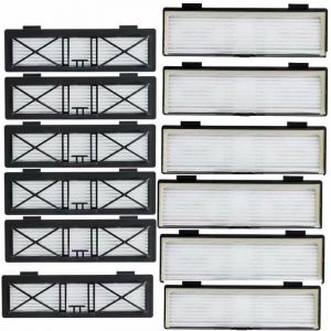 Ymyny - Lot de 12 filtres connectés pour Neato Botvac, Neato Botvac, Connected Series D80 D5 D3 D85 D7 avec brosse de nettoyage gratuite