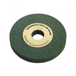 Muller - Meule en carbure de silicium, grise, Dimensions : 175 x 32 x 32 mm, Grain 80, Dureté j