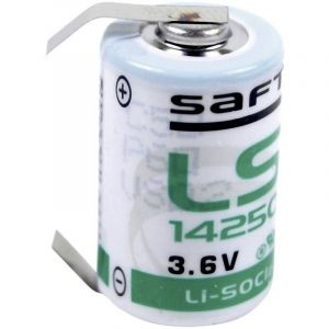 Saft - Pile sp&eacute;ciale 1/2 LR6 (aa) lithium LS14250CLG cosses &agrave; souder en u 3.6 v 1200 mAh 1 pc(s)