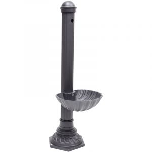 Fonderia Bongiovanni - Fontaine à colonne modèle Pandora avec baignoire pour la maison et le jardin extérieur sans robinet