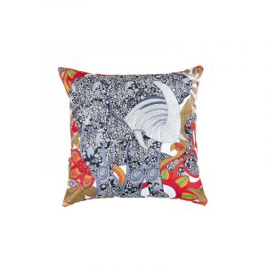 Coussins imprimés éléphants, coussins décoratifs résistants à l'eau pour jardin, coussins dispersés 45x45 cm avec rembourrage en fibres creuses,