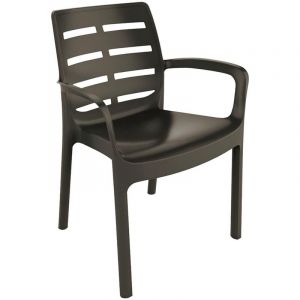 Fauteuil Borneo En R&eacute;sine Anthracite