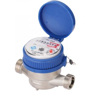 Compteur d'eau intelligent domestique &agrave; rotor m&eacute;canique de 15 mm (1/2 pouce) avec affichage num&eacute;rique et compteurs d'eau combin&eacute;s pour eau froide.