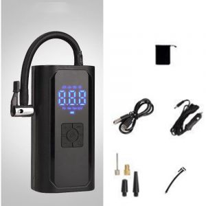 Gonfleur Pneus Voiture, Compresseur &agrave; Air Portatif sans Fil,Gonfleur Electrique, Pompe a Velo, Inflation Rapide,LED, pour Voiture, Moto, V&eacute;lo, Ballon