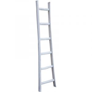 Porte-serviettes &Eacute;chelle de rangement en bois &Eacute;chelle &agrave; serviettes sur pied pour salle de bain &Eacute;chelle murale d&eacute;corative moderne