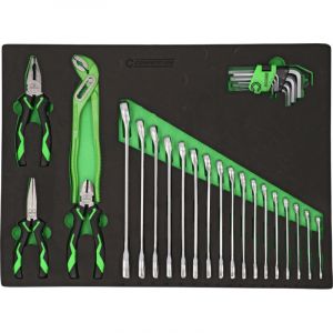 COMPETITION Jeu d&rsquo;inserts pour syst&egrave;me d&rsquo;armoires d&rsquo;atelier 512.6000 avec 119 outils Premium