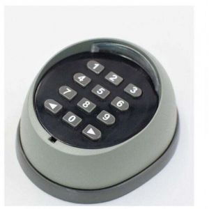 Clavier en m&eacute;tal pour ouvre-porte, clavier &agrave; code roulant 433 MHz, clavier de contr&ocirc;le d'acc&egrave;s pour porte de garage de haute qualit&eacute;, noir et gris