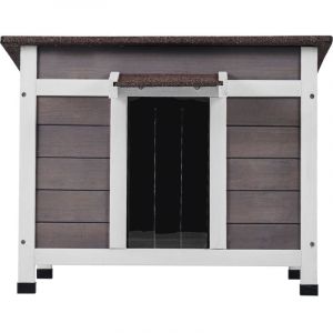 Niche d'extérieur pour chat résistante aux intempéries, abri pour chats sauvages pour plusieurs chats, maison d'extérieur en bois pour chat et lapin