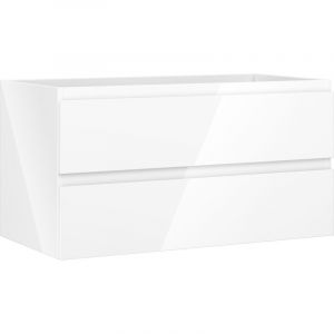 Mexen Orio meuble de salle de bains sous lavabo 90 cm, 2 tiroirs, blanc brillant - 91A10-09047-2-BFF00
