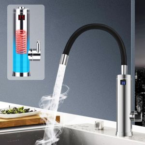 Gojoy - Robinet Électrique Chauffe-Eau Instantané Robinet De Cuisine Évier De Cuisine Robinet De Salle De Bain Cuisine Robinet D'Eau Chaude Réglable